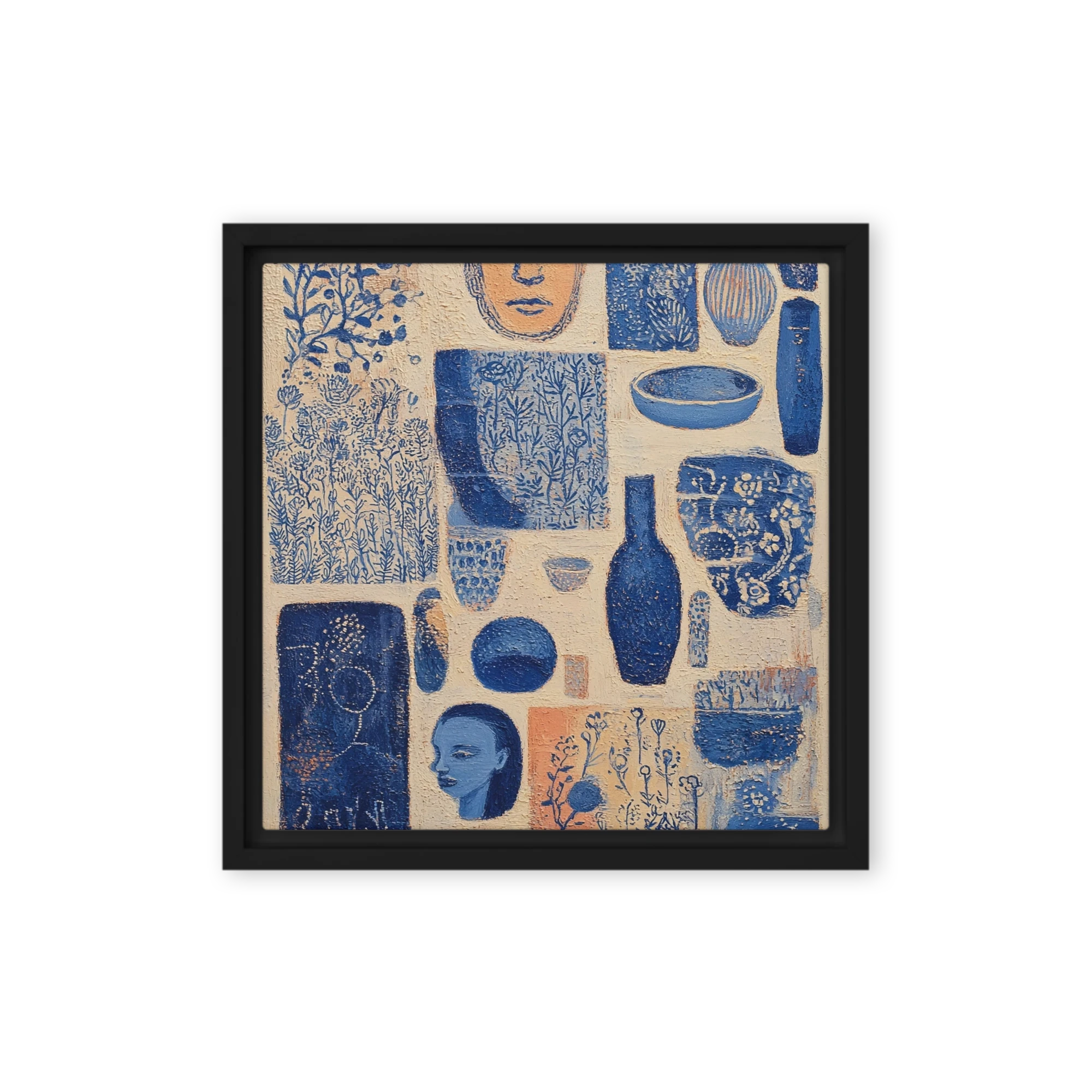 Cobalt Vessel Collage