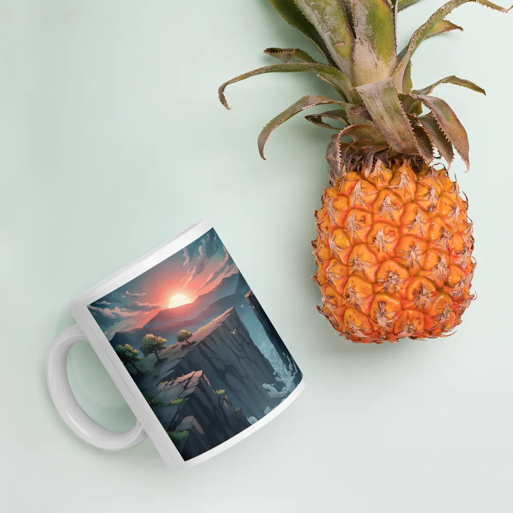 Sunset Rift 
 Mug with Red inside | 15 oz
