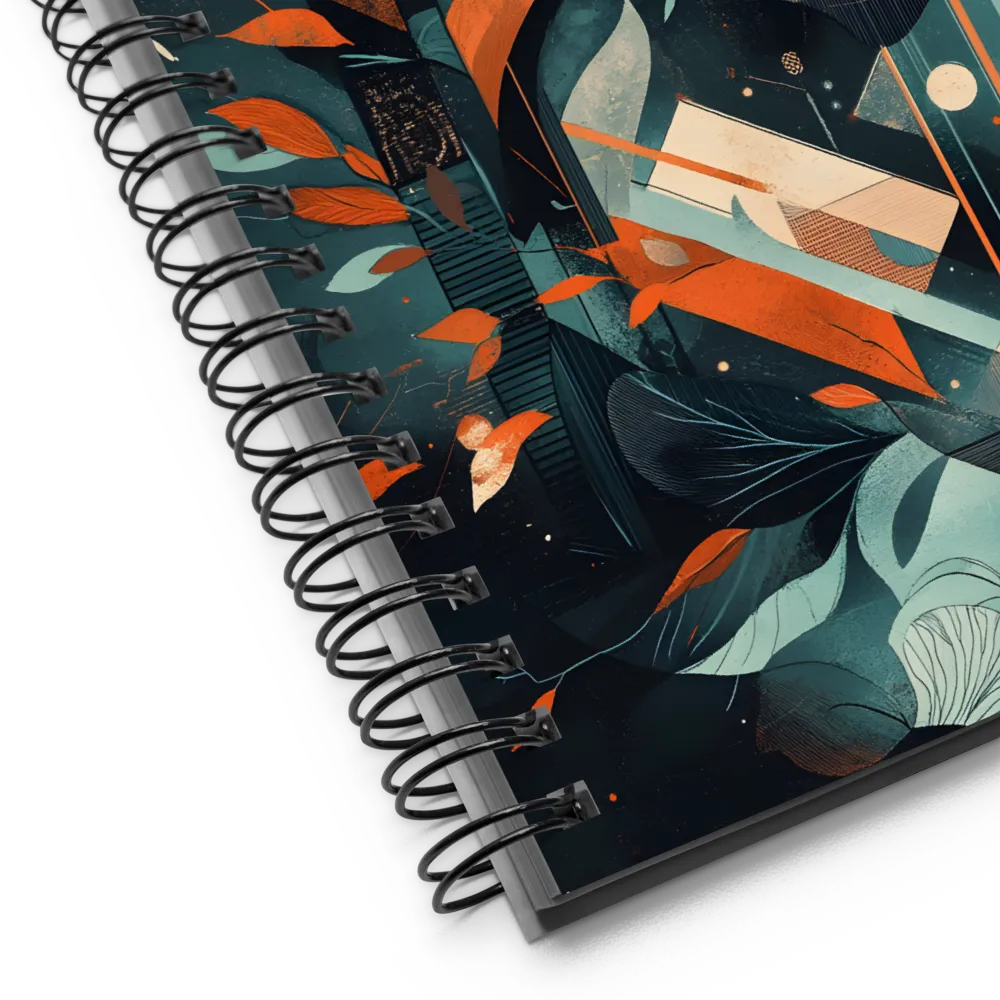 Geometric Abstraction with Organic Forms 
 Spiral Notebook | 140 pages