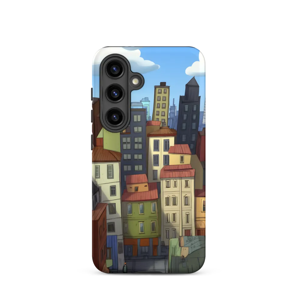 Colorful Cartoon Cityscape | Phone Case