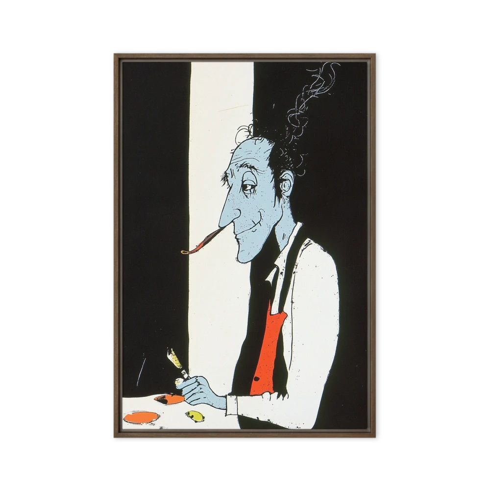 The Blue Artist's Gaze | Art Print