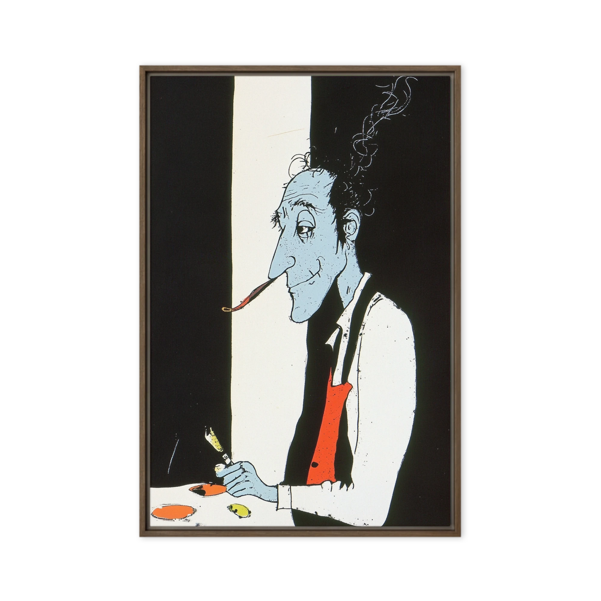 The Blue Artist's Gaze | Art Print