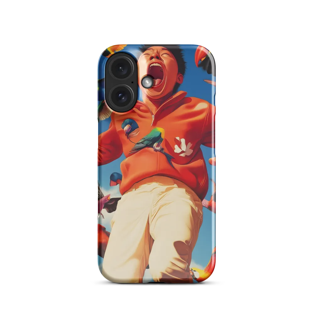 Exuberant Scream with Birds 
 iPhone 15 Plus | Tough Case
