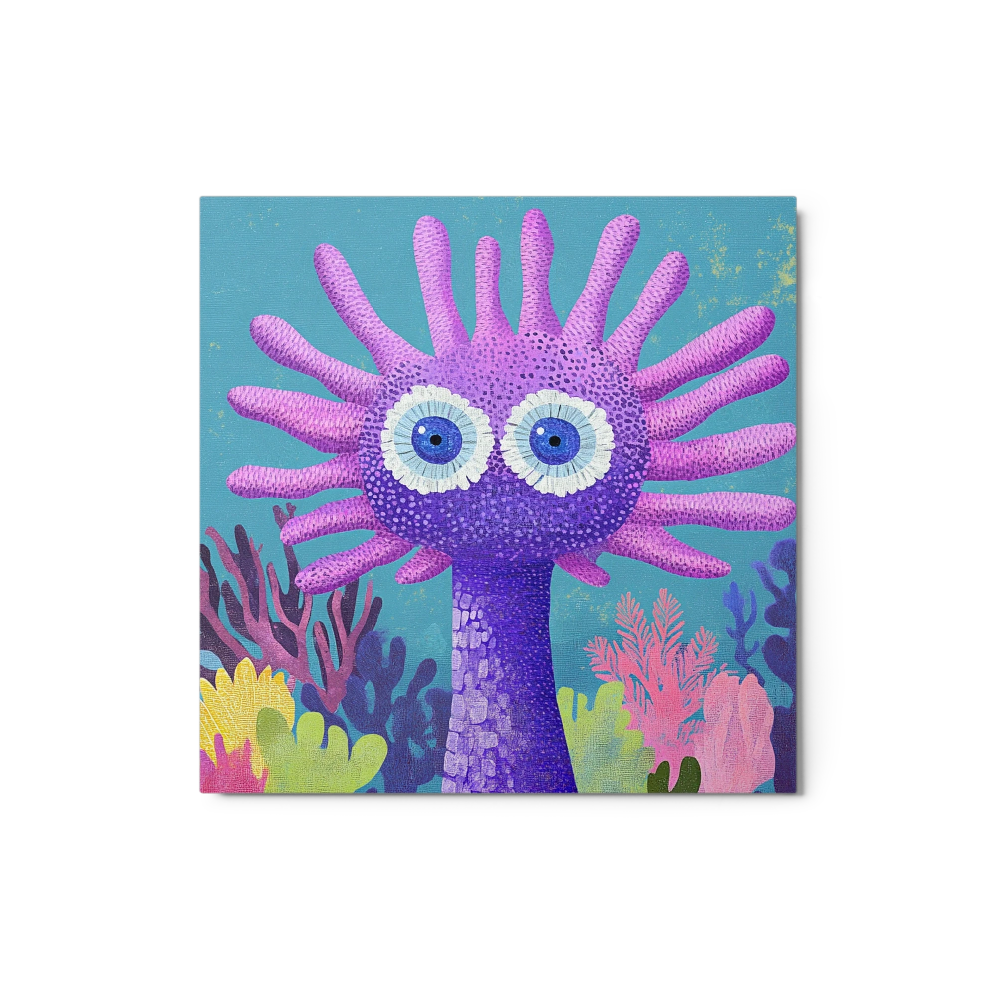 Whimsical Sea Creature with Coral