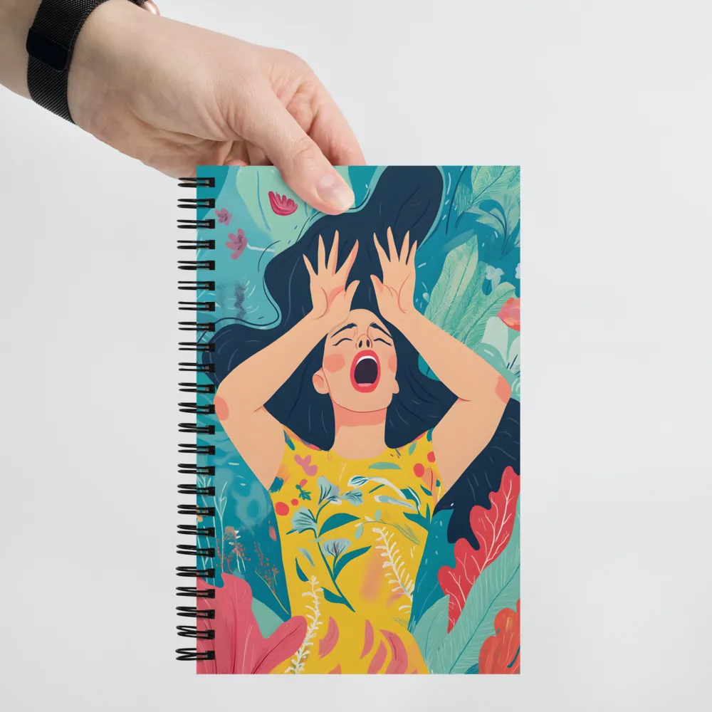 Floral Distress 
 Spiral Notebook | 140 pages