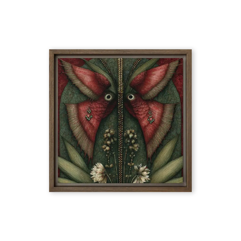 Gothic Moth and Botanical Symmetry | Art Print