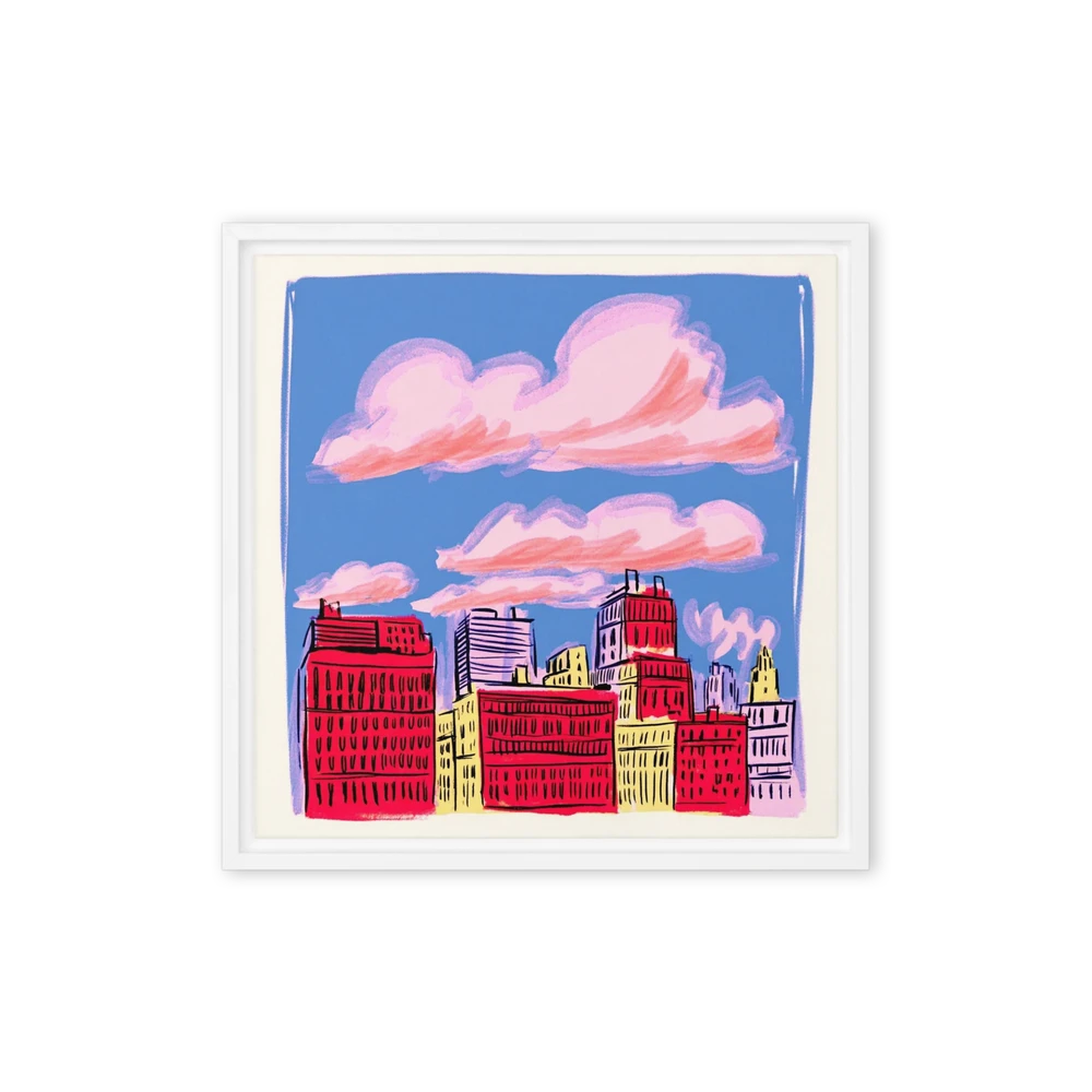 Pink Cloud Skyline | Art Print