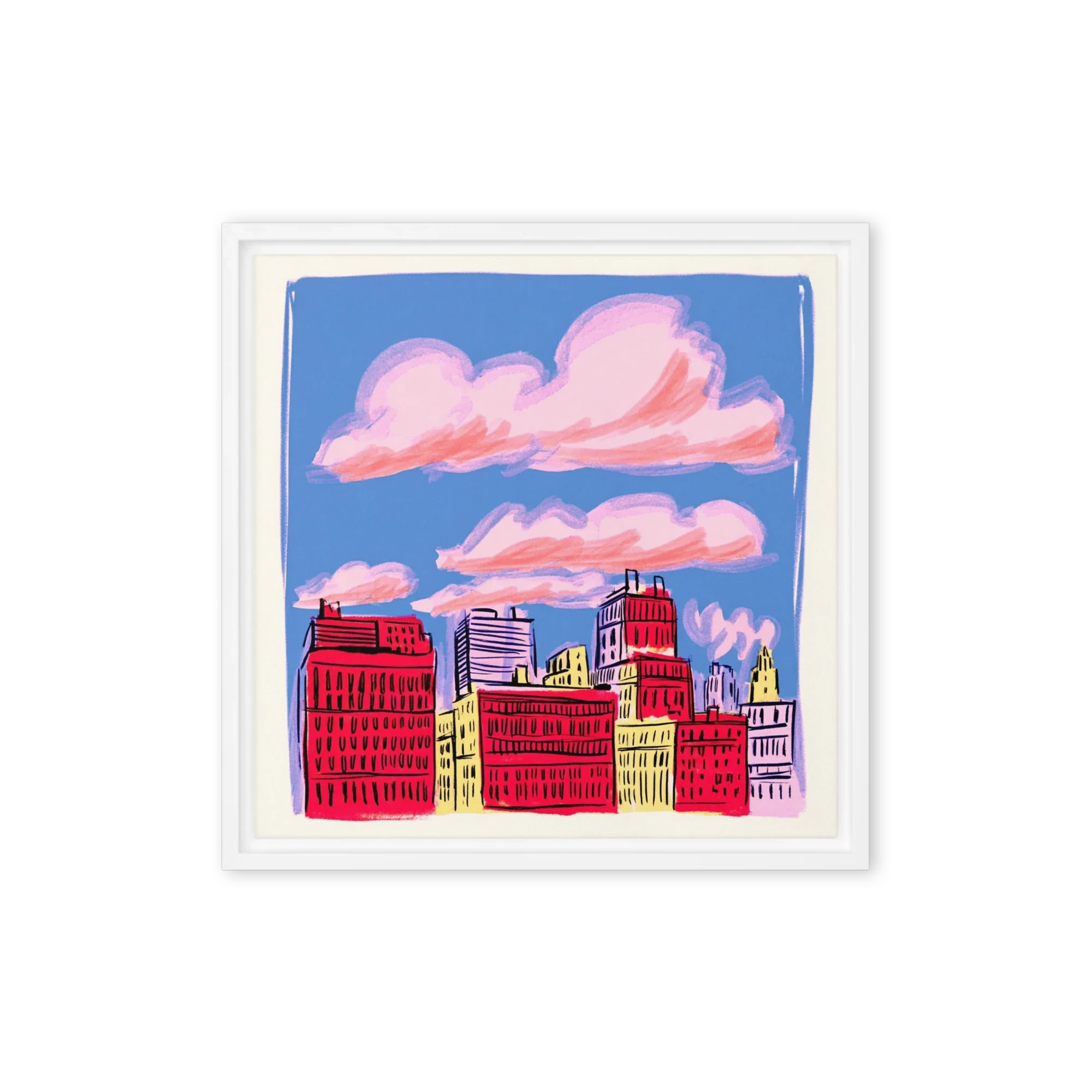 Pink Cloud Skyline | Art Print