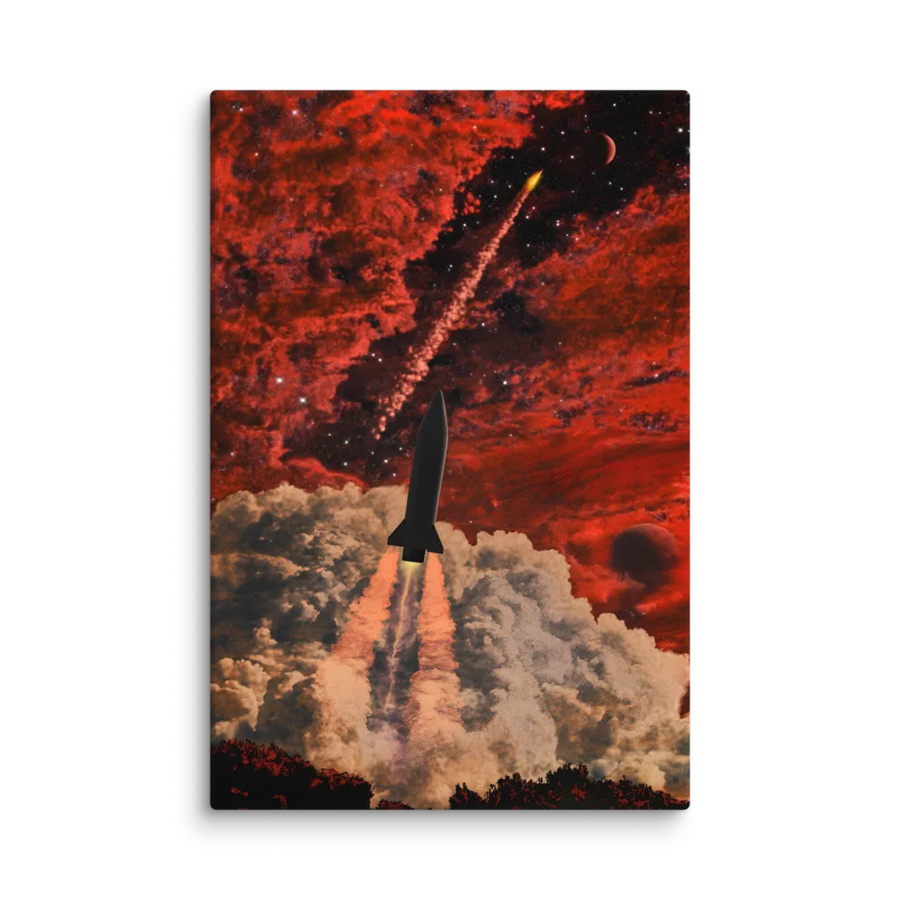 Crimson Orbit | Art Print
