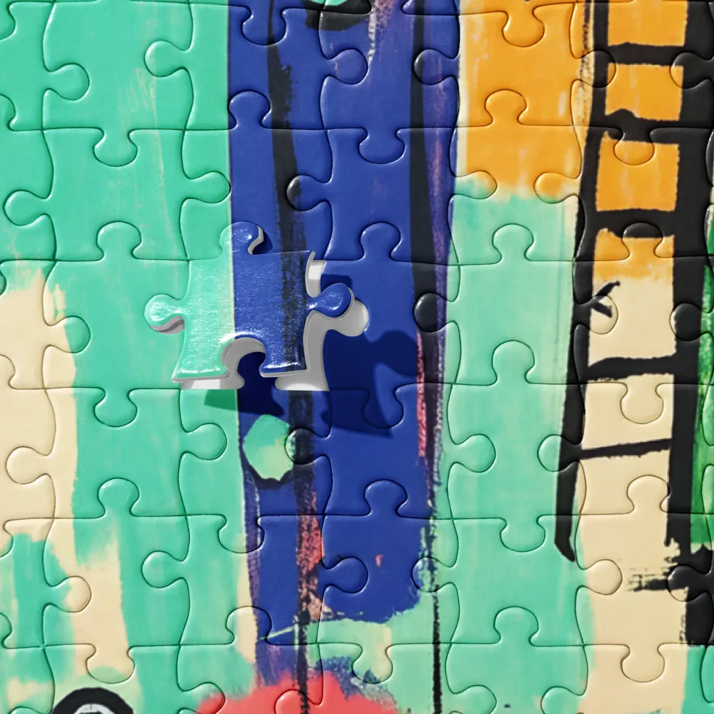 Urban Solitude in Color 
 Jigsaw Puzzle in Tin Box