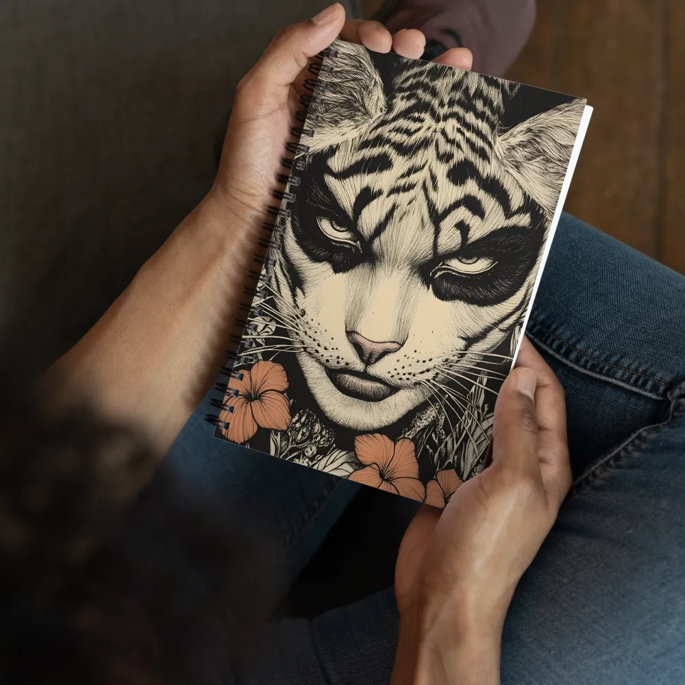 Feline Bloom 
 Spiral Notebook | 140 pages
