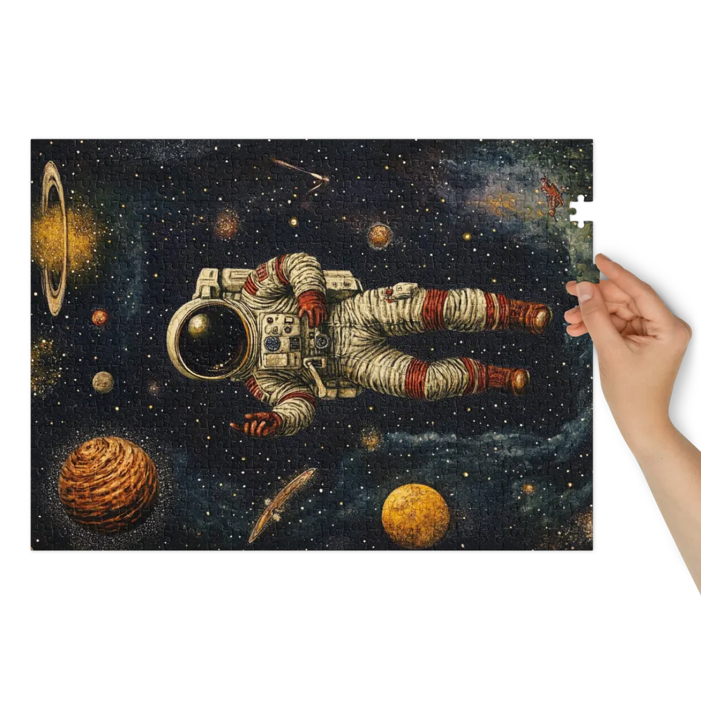 Explorador Cósmico 
 Puzzle em caixa de metal