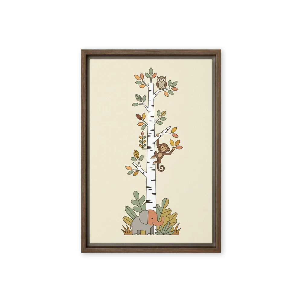 Whimsical Jungle Growth Chart | Art Print