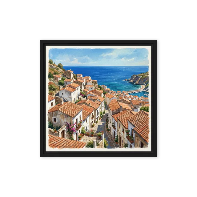 Mediterranean Village Charm | Art Print