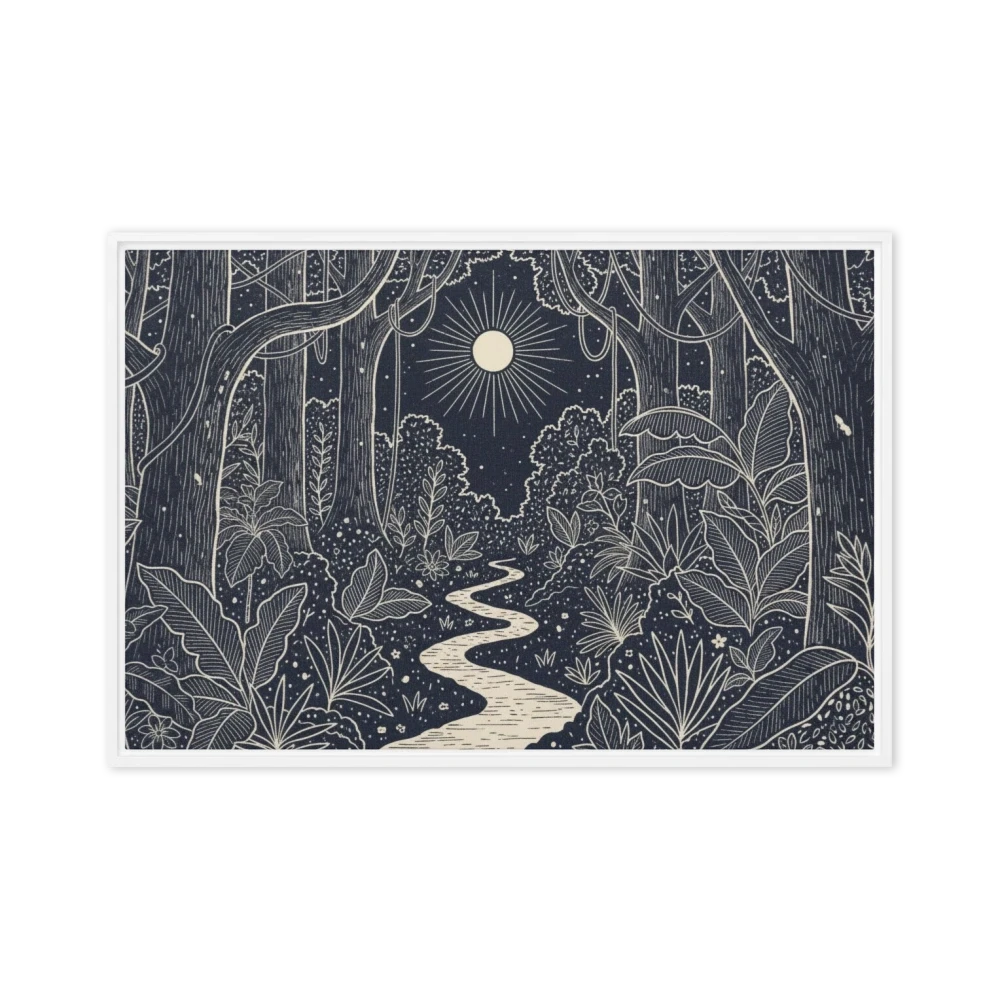 Moonlit Forest Path | Art Print