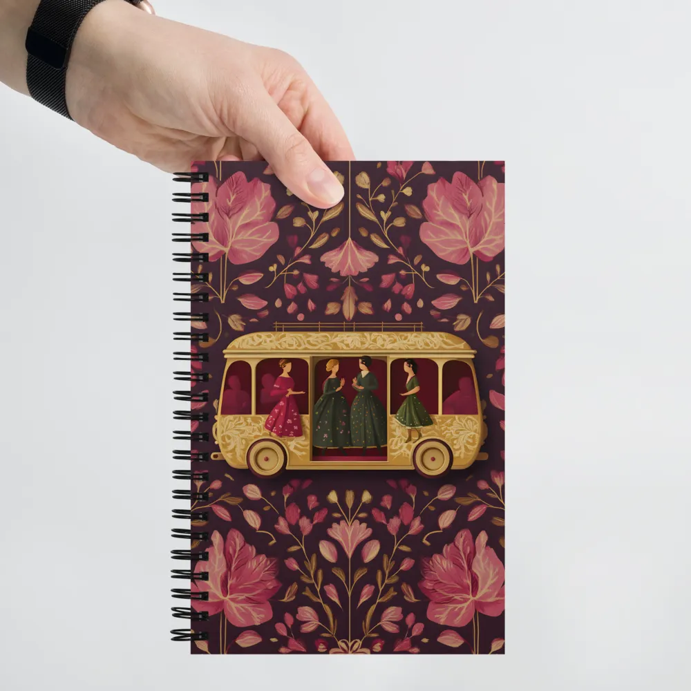 Art Nouveau Bus Ride 
 Spiral Notebook | 140 pages