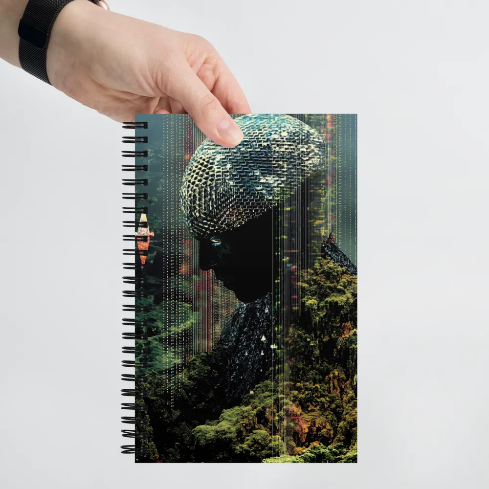 Fragmented Forest Figure 
 Spiral Notebook | 140 pages