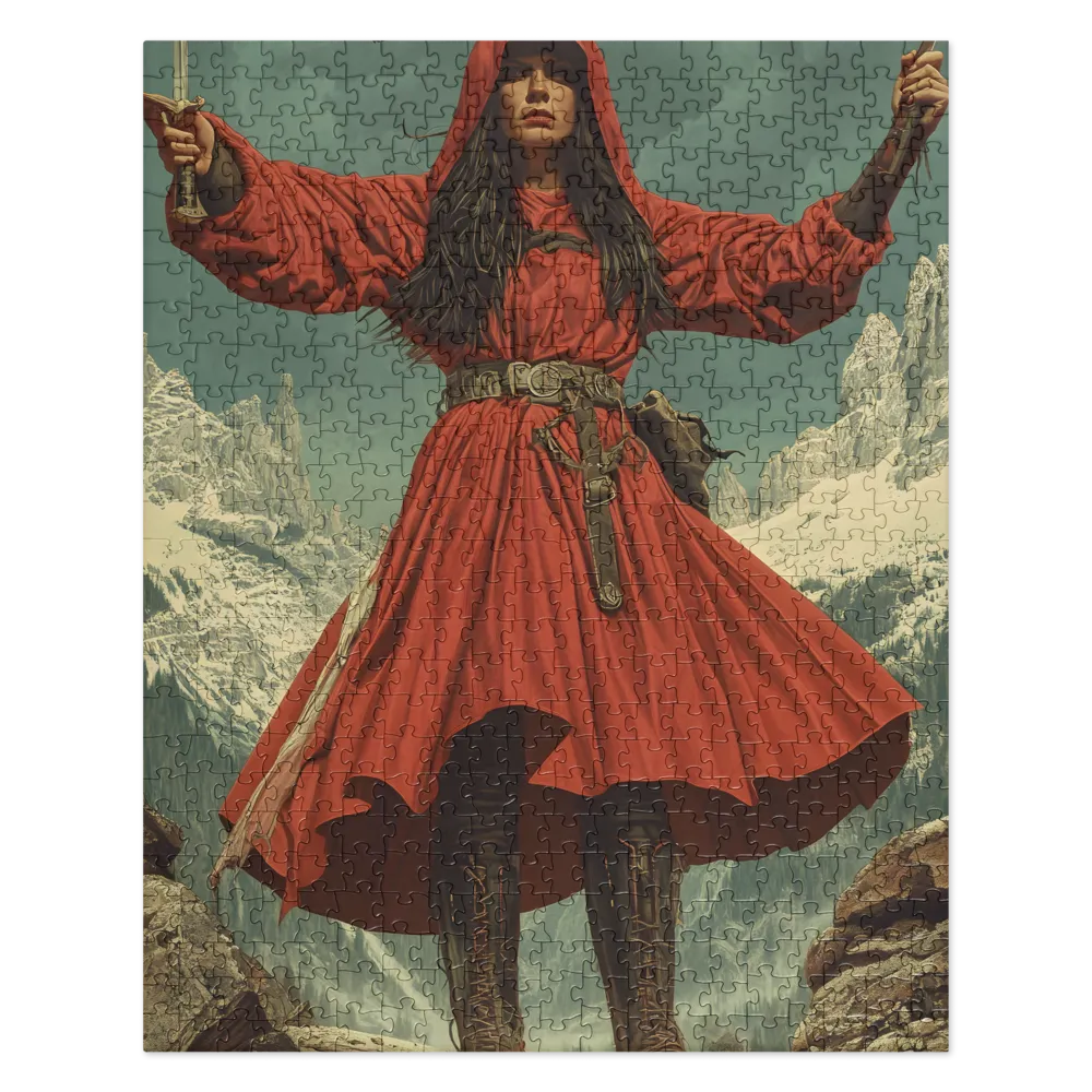 Mountain Warrior's Ascent 
 Jigsaw Puzzle