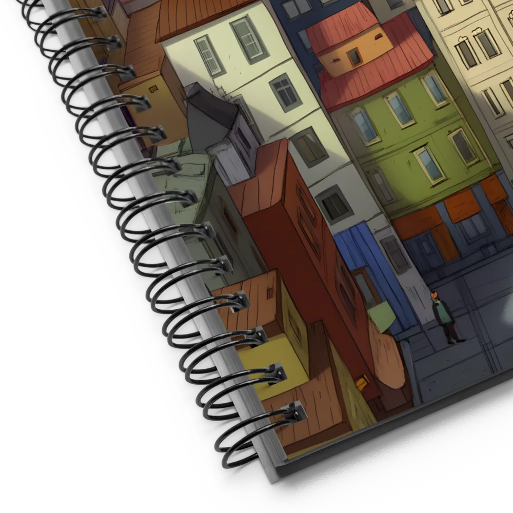 Colorful City Rooftops 
 Spiral Notebook | 140 pages