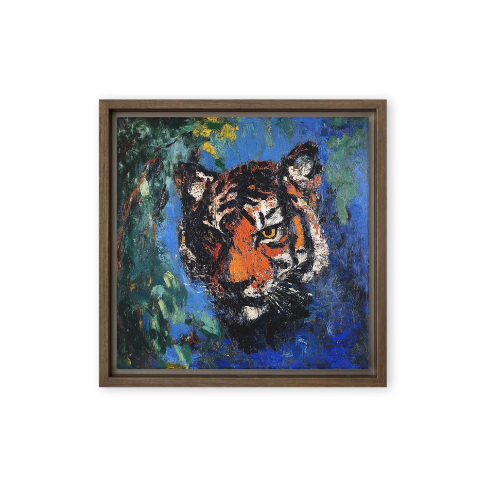 Wild Gaze: Impasto Tiger | Art Print