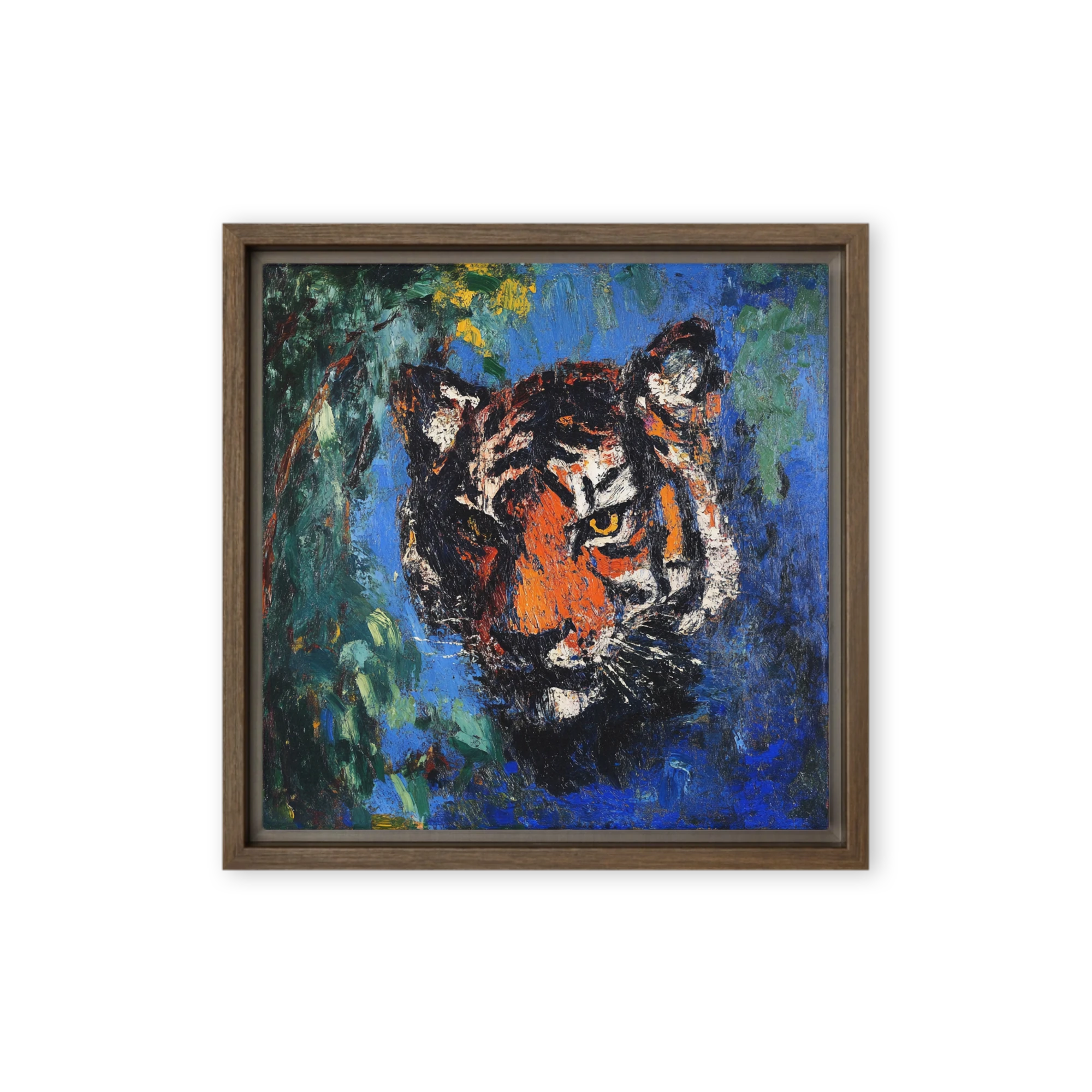 Wild Gaze: Impasto Tiger