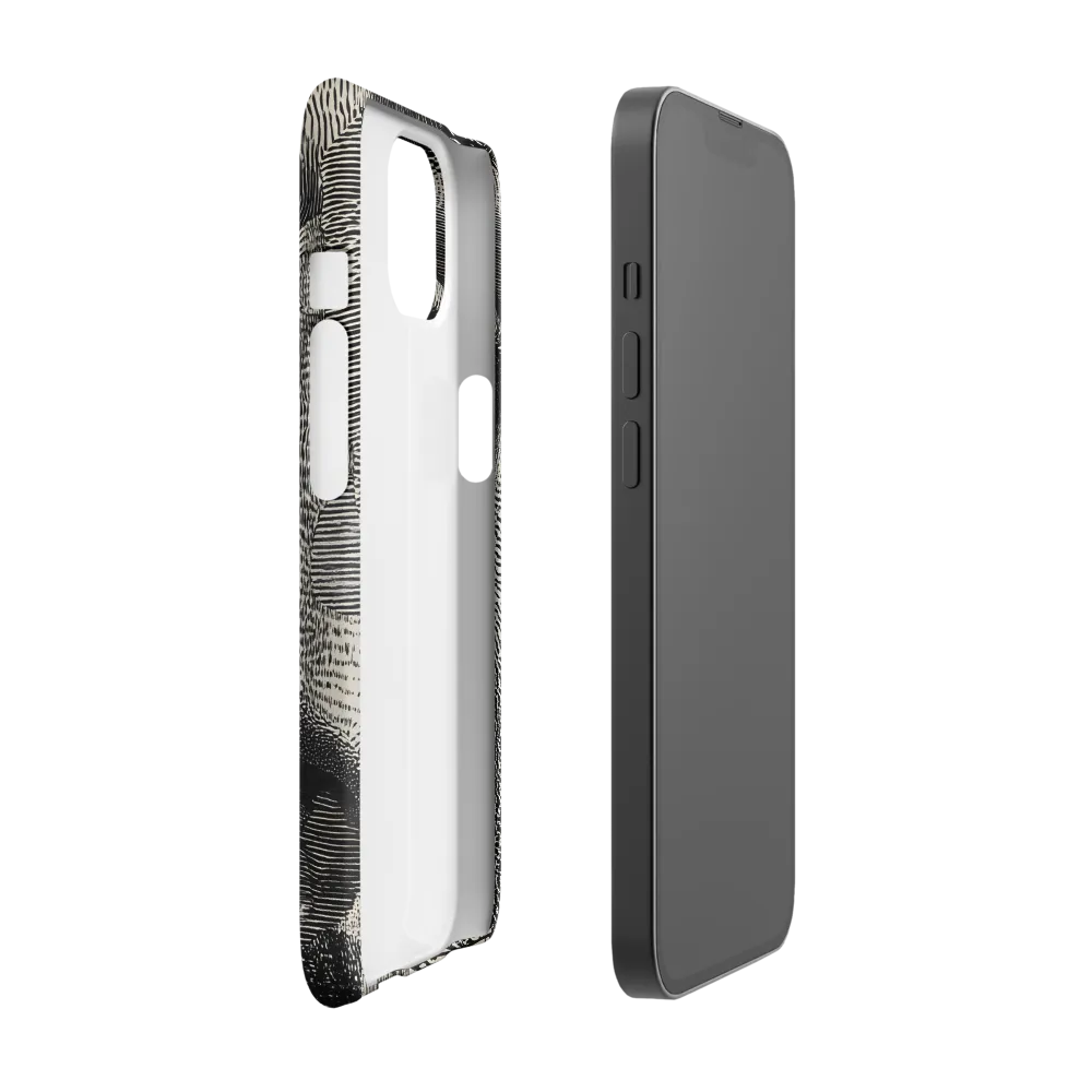 Intricate Black and White Eye Portrait | Phone Case
