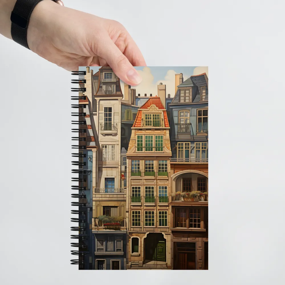 European Cityscape Layers 
 Spiral Notebook | 140 pages