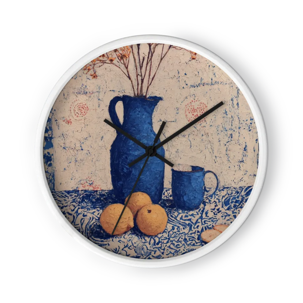 Blue Pitcher and Lemons