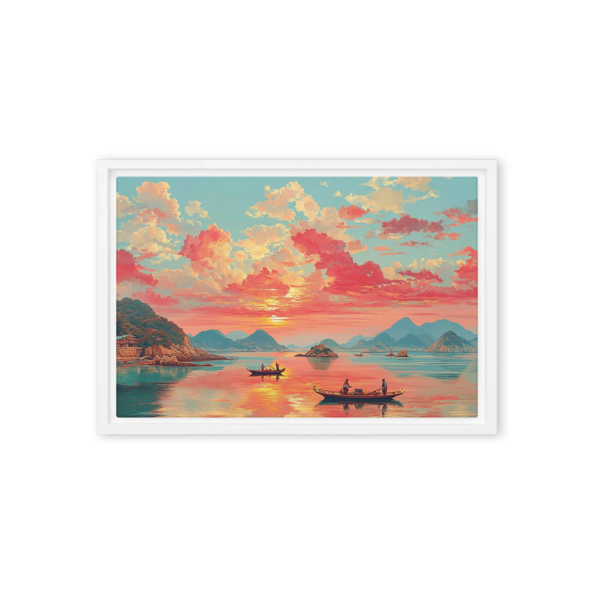 Golden Hour Over Calm Waters | Art Print