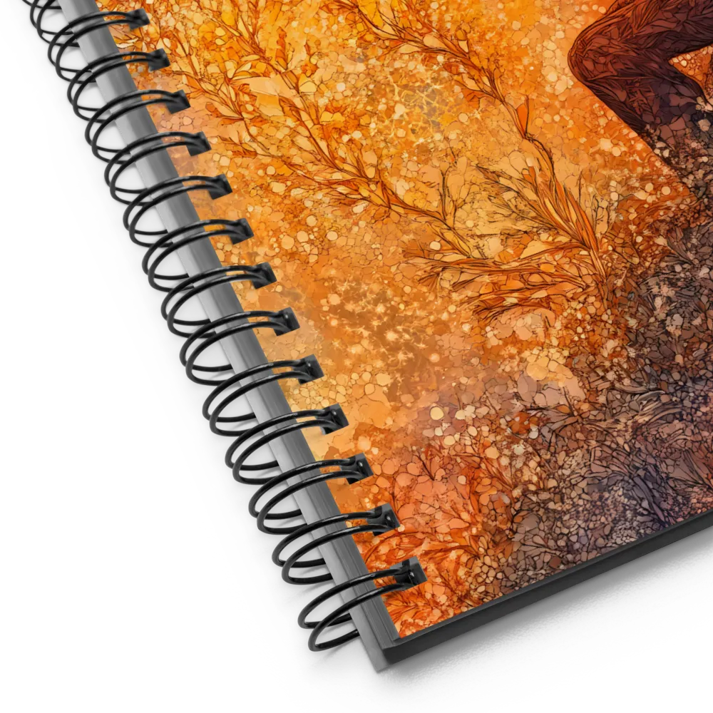 Contemplation in Golden Mosaic 
 Spiral Notebook | 140 pages