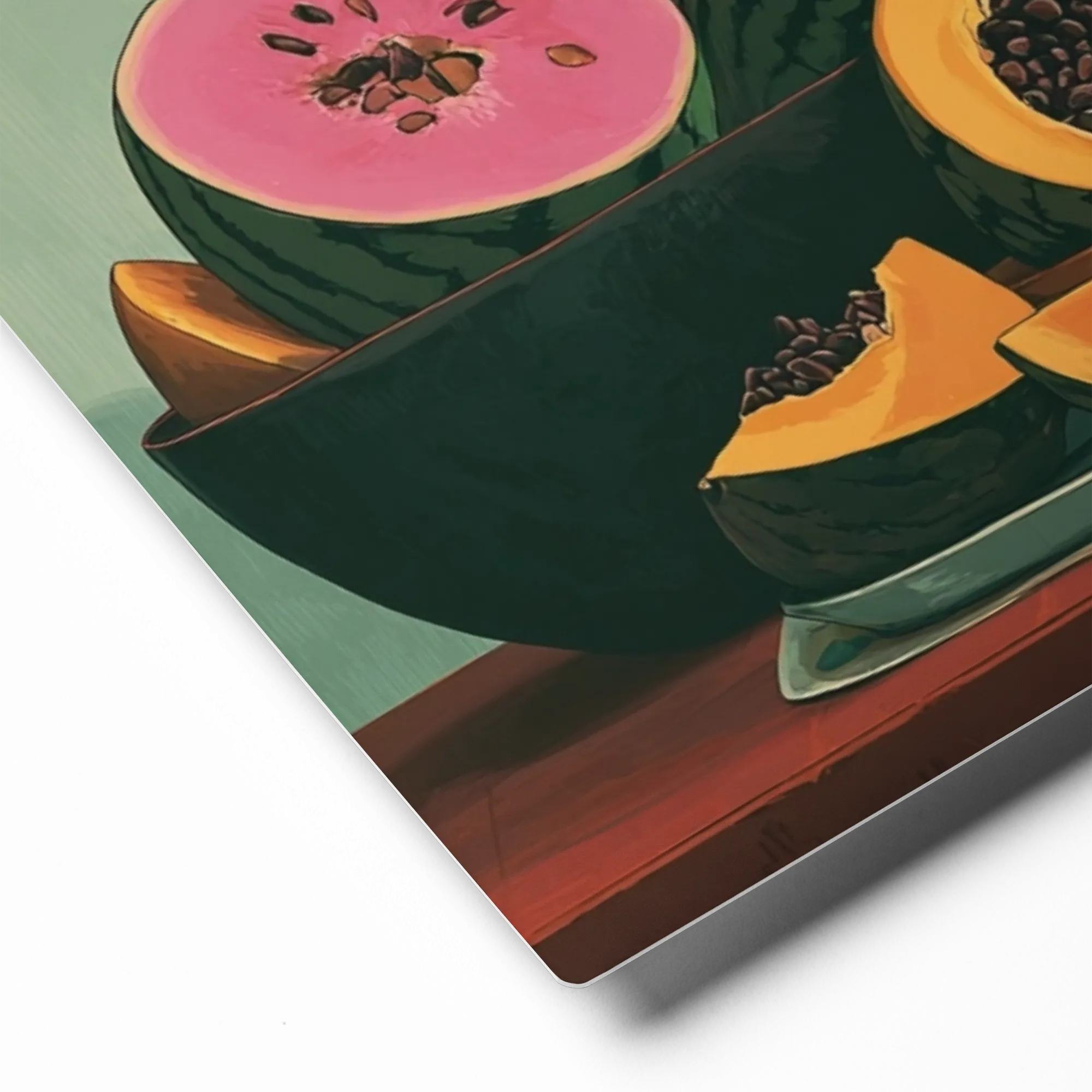 Ochre and Melon Still Life 
 Canvas | 32″x 32″