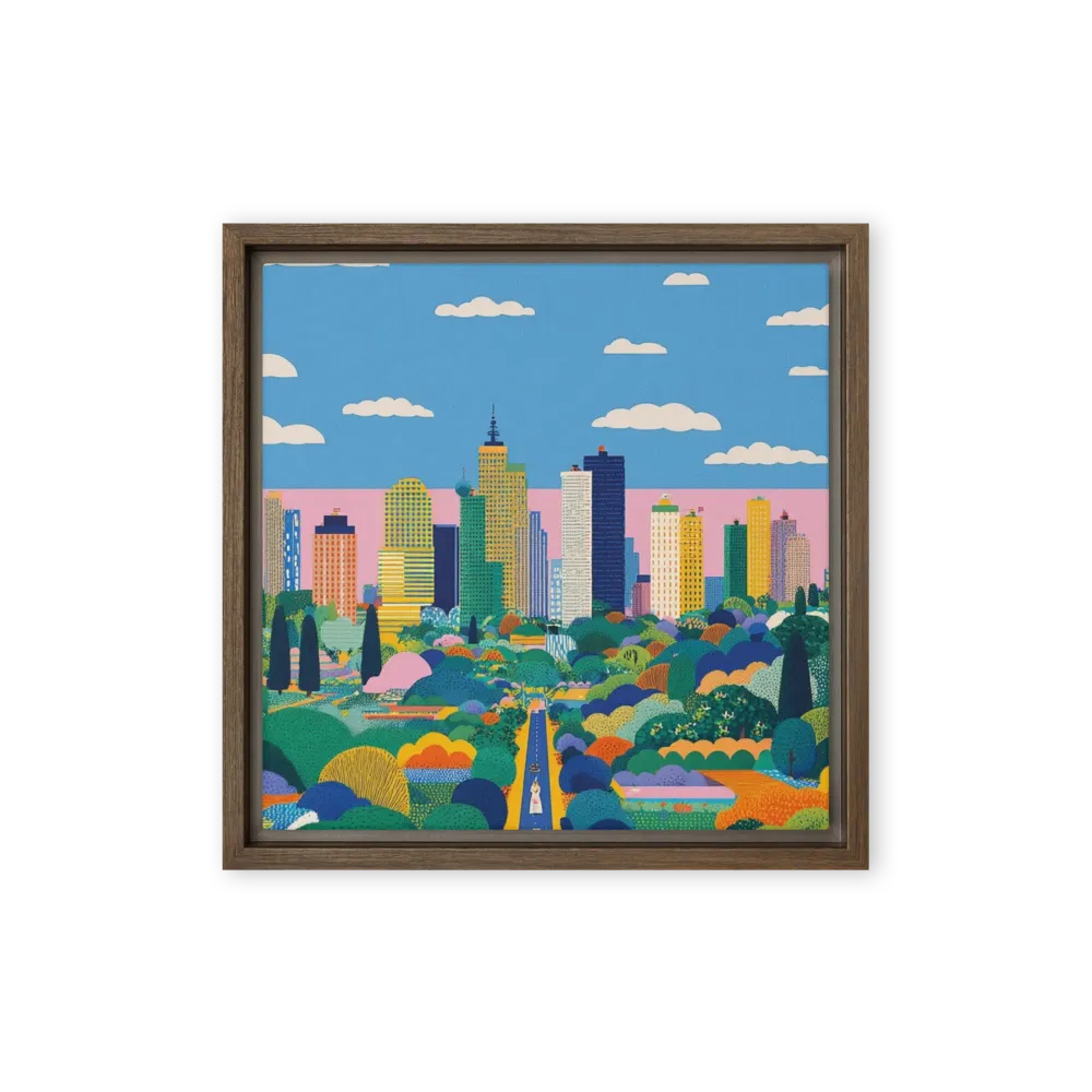 Metropolis of Color 
 Canvas | 8″x 8″