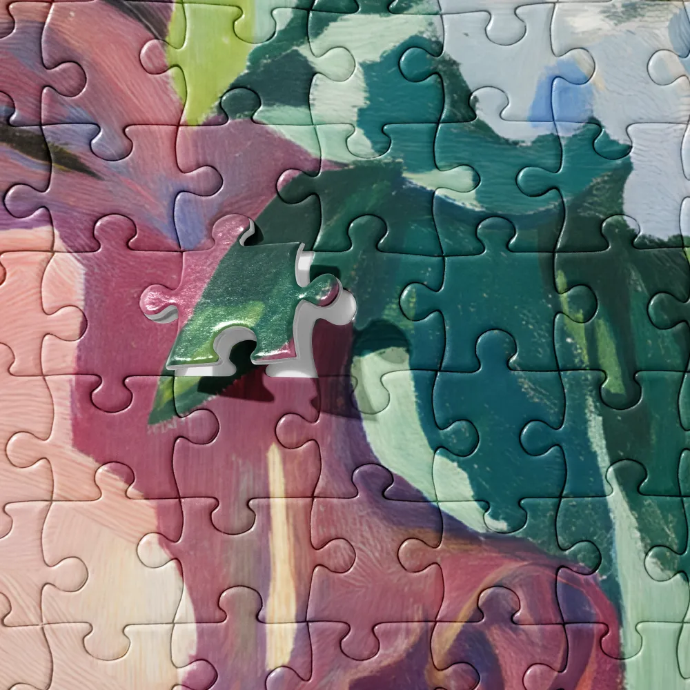 Serene Bloom Portrait 
 Jigsaw Puzzle