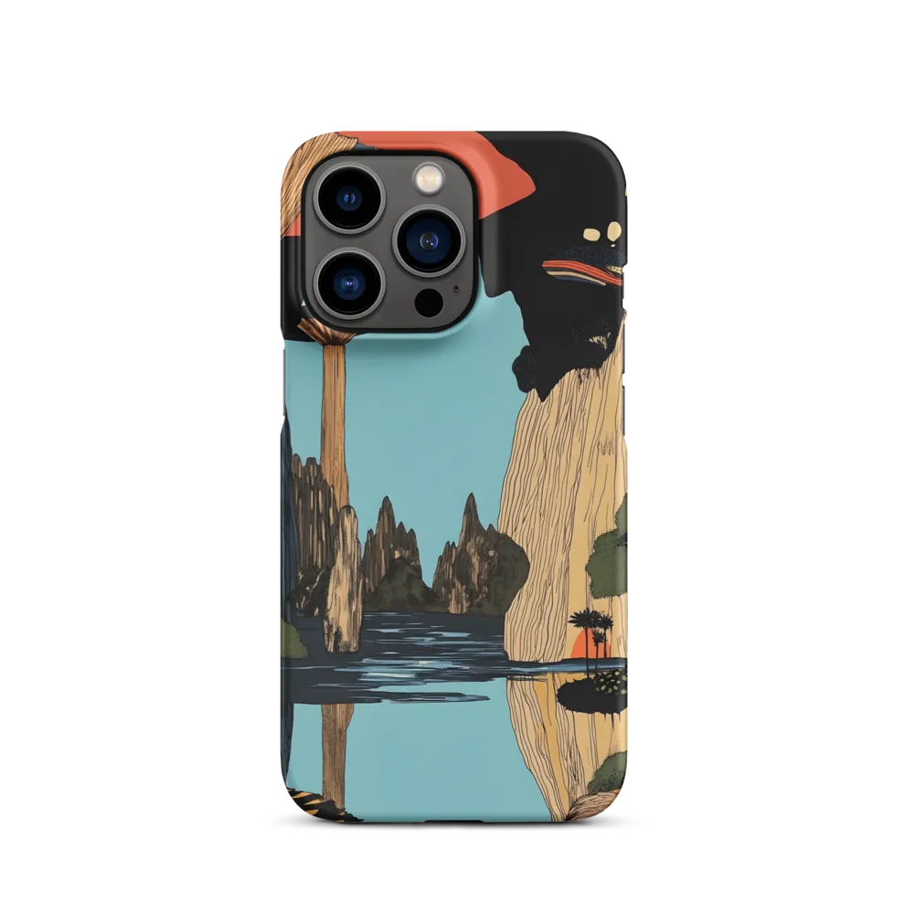 Surreal Landscape with Giant Mushrooms | Phone Case
