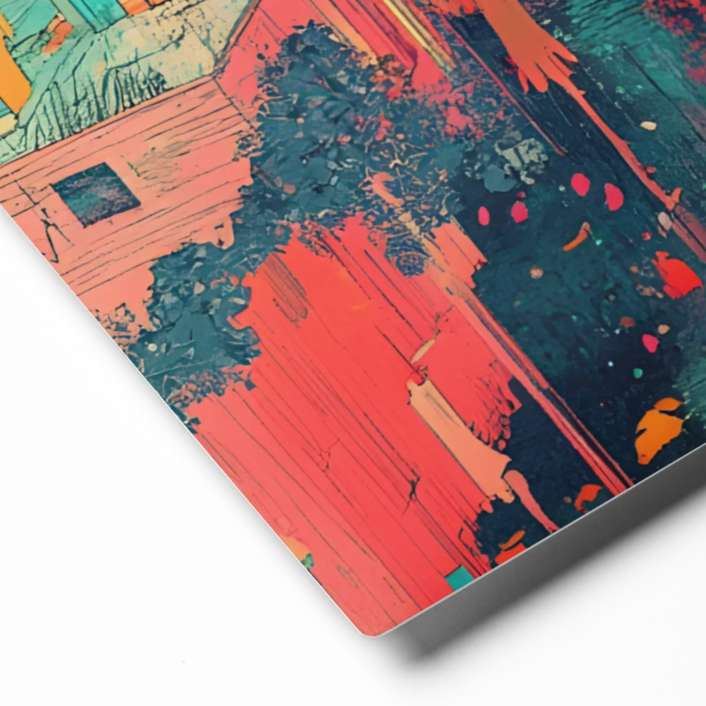 Vibrant Floating Cityscape 
 Canvas | 12″x 36″
