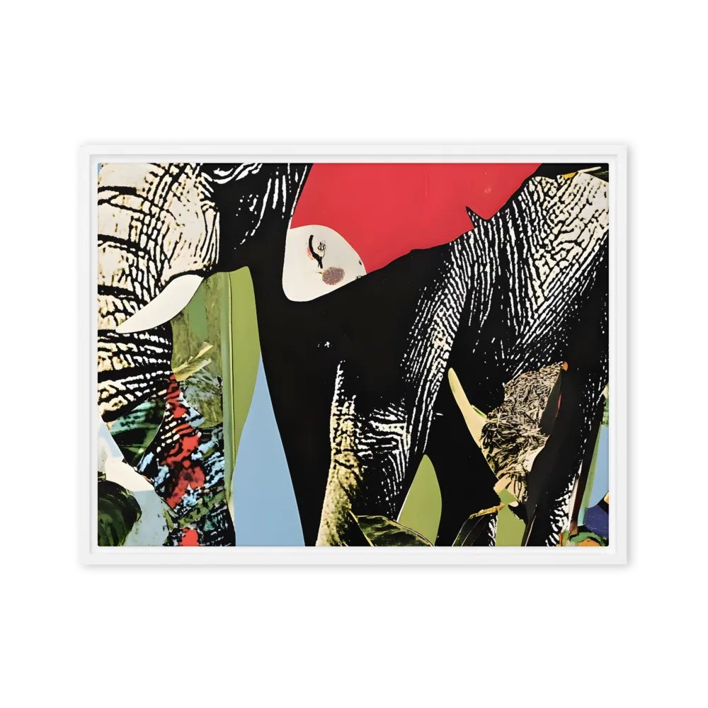 Jungle Elephant 
 Poster with Black Frame | 12″x 16″