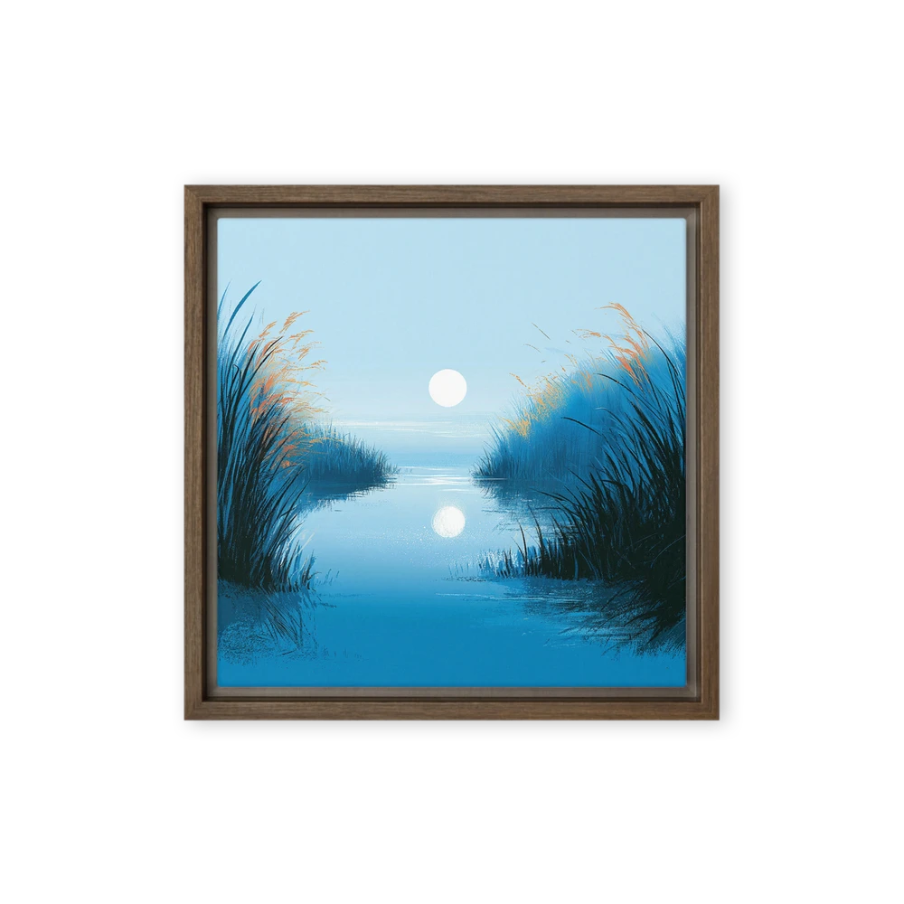 Moonlight over the Reeds | Art Print