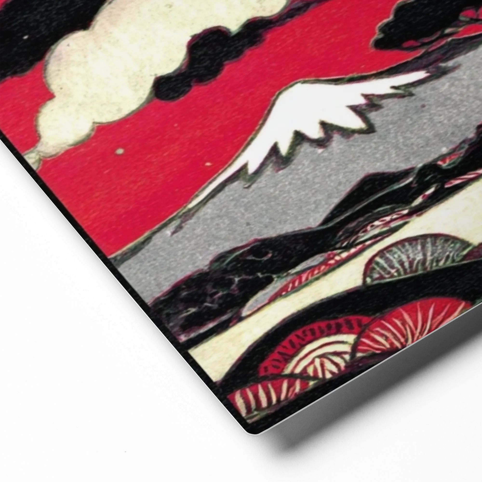 Crimson Sky over Mount Fuji | Art Print