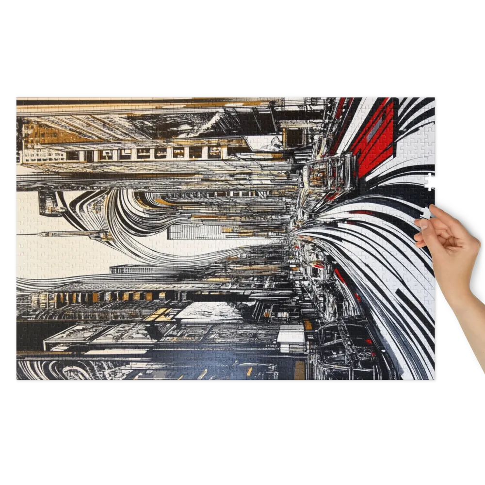 Fluxo Urbano 
 Puzzle em caixa de metal