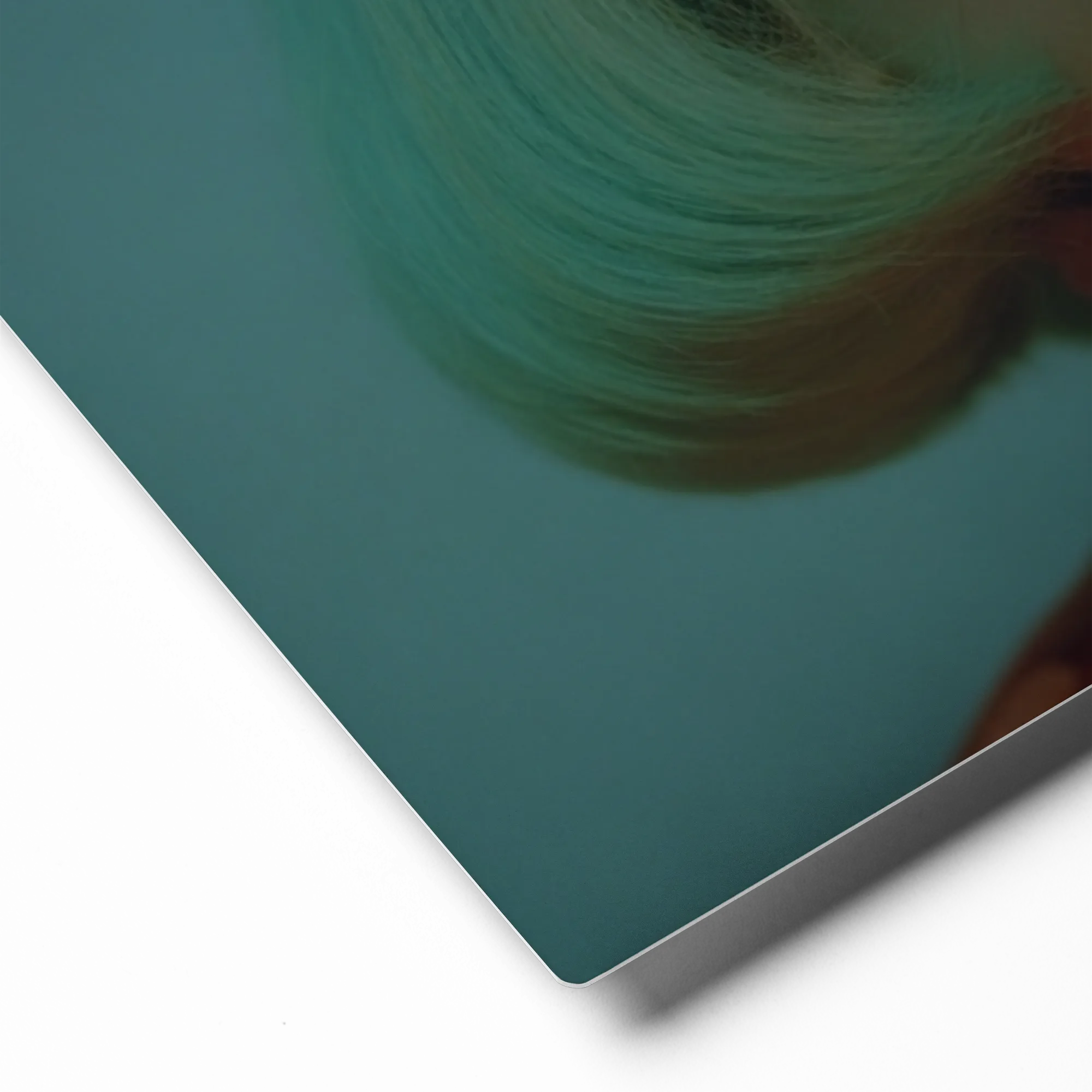 Retro Cyan and Pink Portrait | Art Print