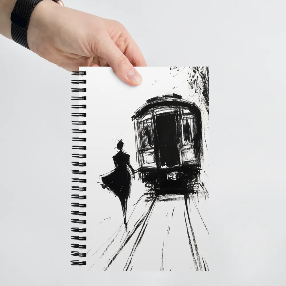 The Departing Train 
 Spiral Notebook | 140 pages