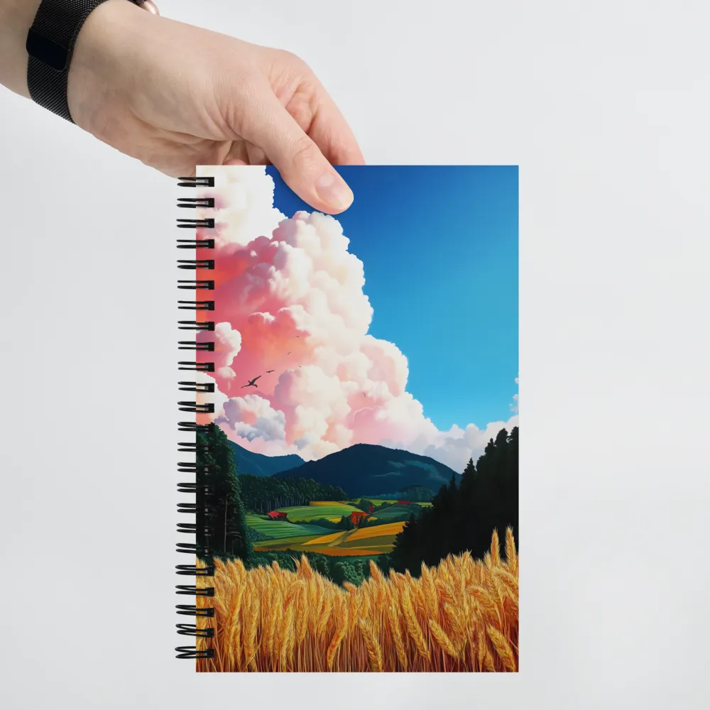 Golden Wheatfield Sunset 
 Spiral Notebook | 140 pages