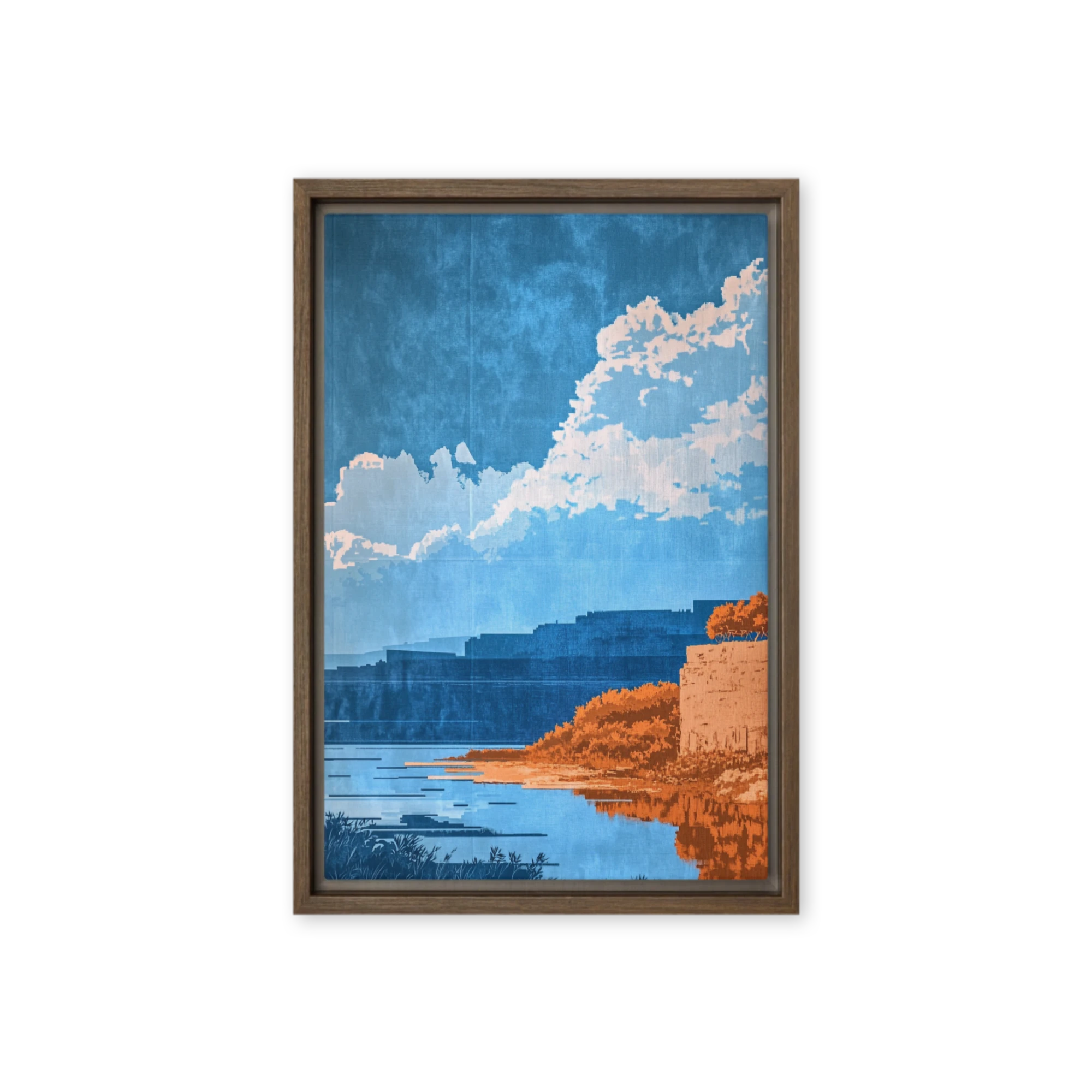 Reflected Pixel Horizons | Art Print