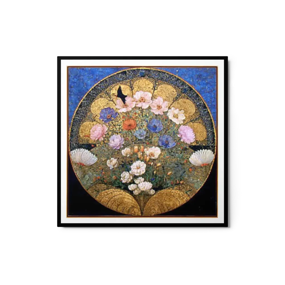 Golden Floral Vault | Art Print