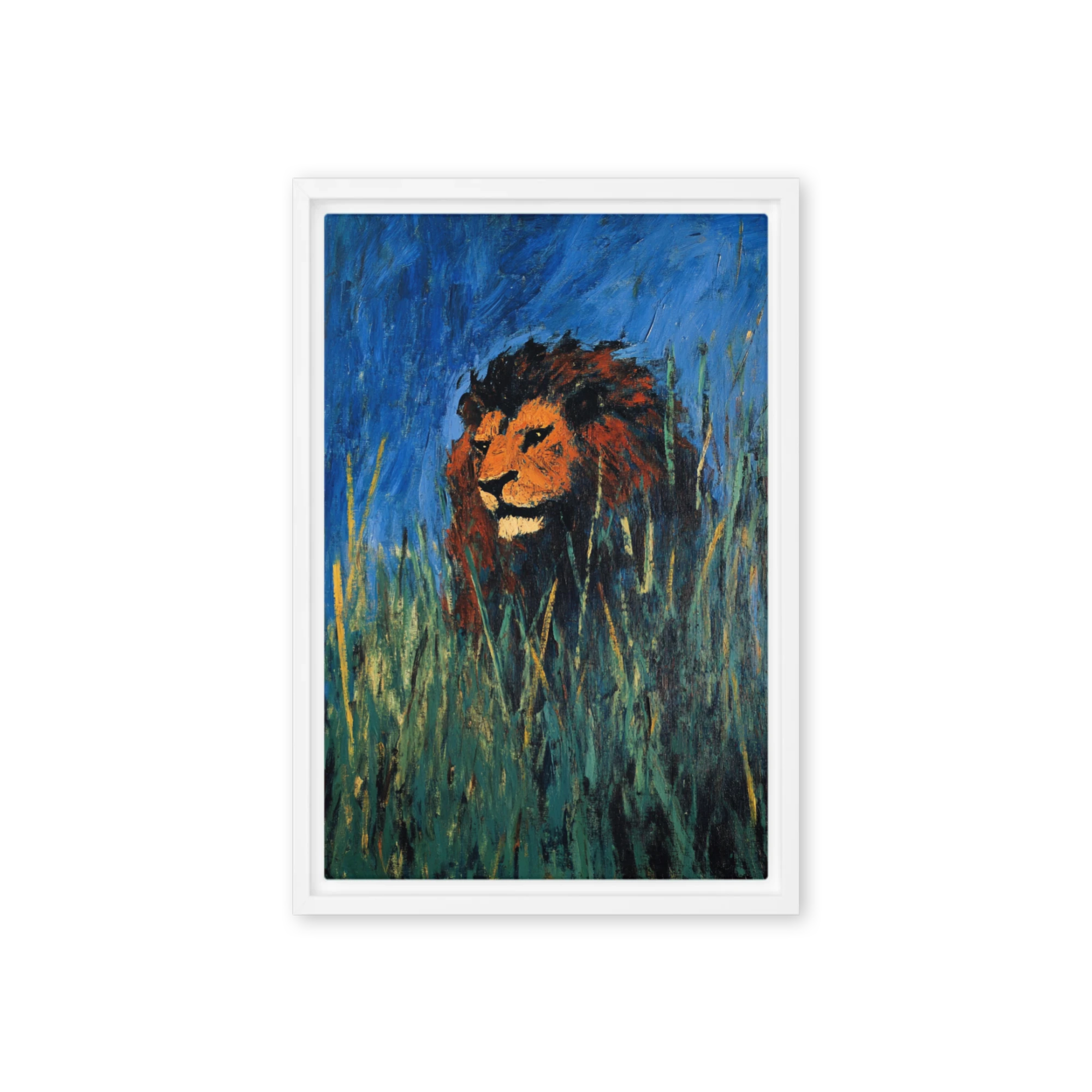 Lion in the Tall Grass