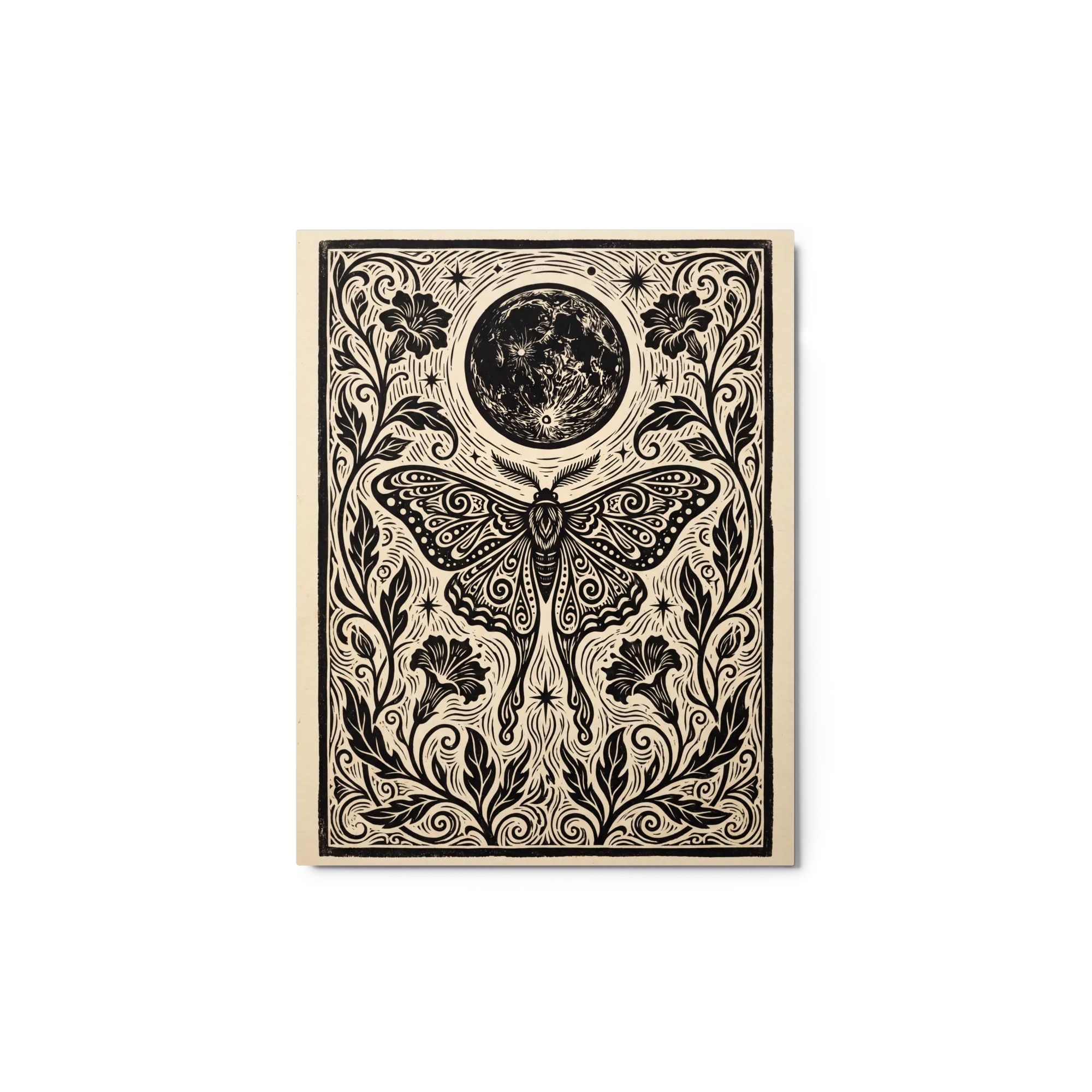 Lunar Moth Engraving
