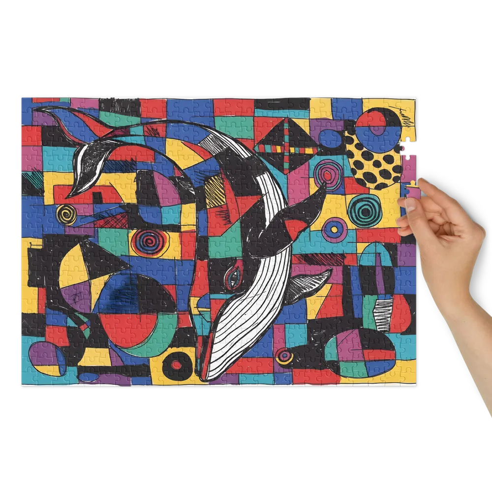 Patchwork Whale | Jigsaw Puzzles