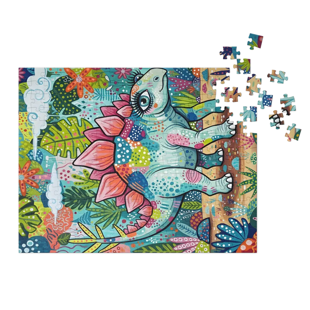 Floral Stegosaurus