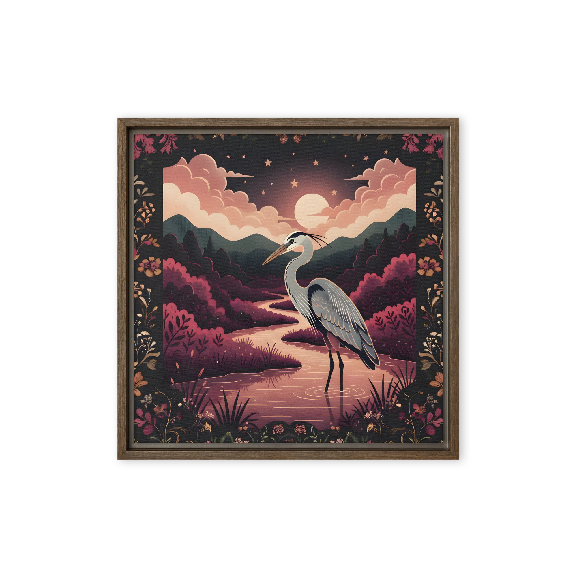 Moonlit Heron