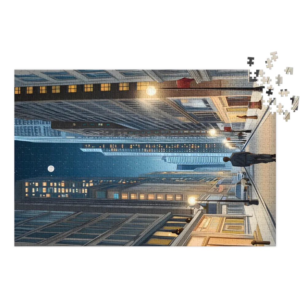 Midnight Solitude 
 Jigsaw Puzzle in Tin Box